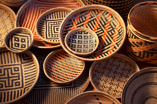 Examples of bamboo crafts. Source : istockphoto.com